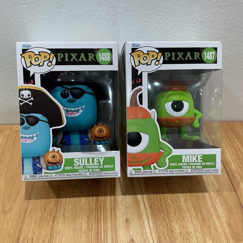 Funko Pop! Disney Pixar Sulley & Mike 1487 1488 Halloween Costumes Monsters Inc
